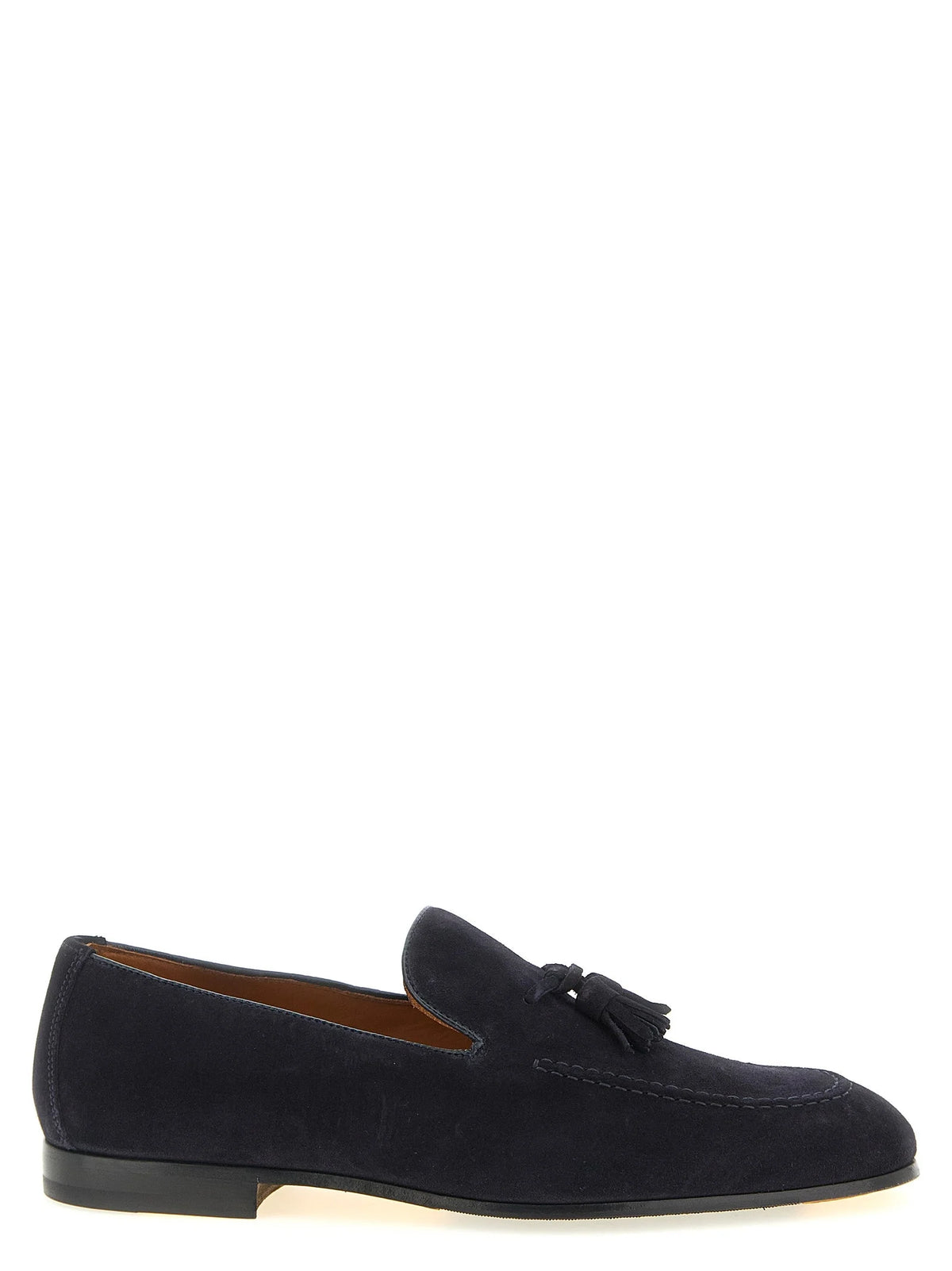 Doucal’s Blue Calfskin Slip-On Loafers - EU44/US11