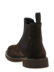 Doucal’s Brown Calfskin Chelsea Boots
