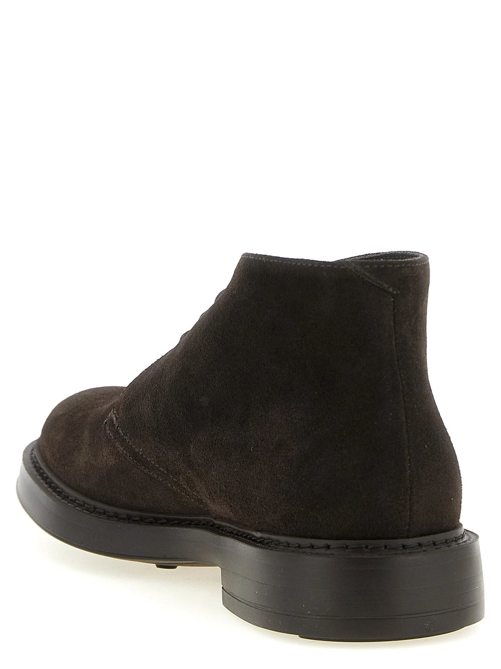 Doucal’s Brown Lamb Leather Ankle Boots