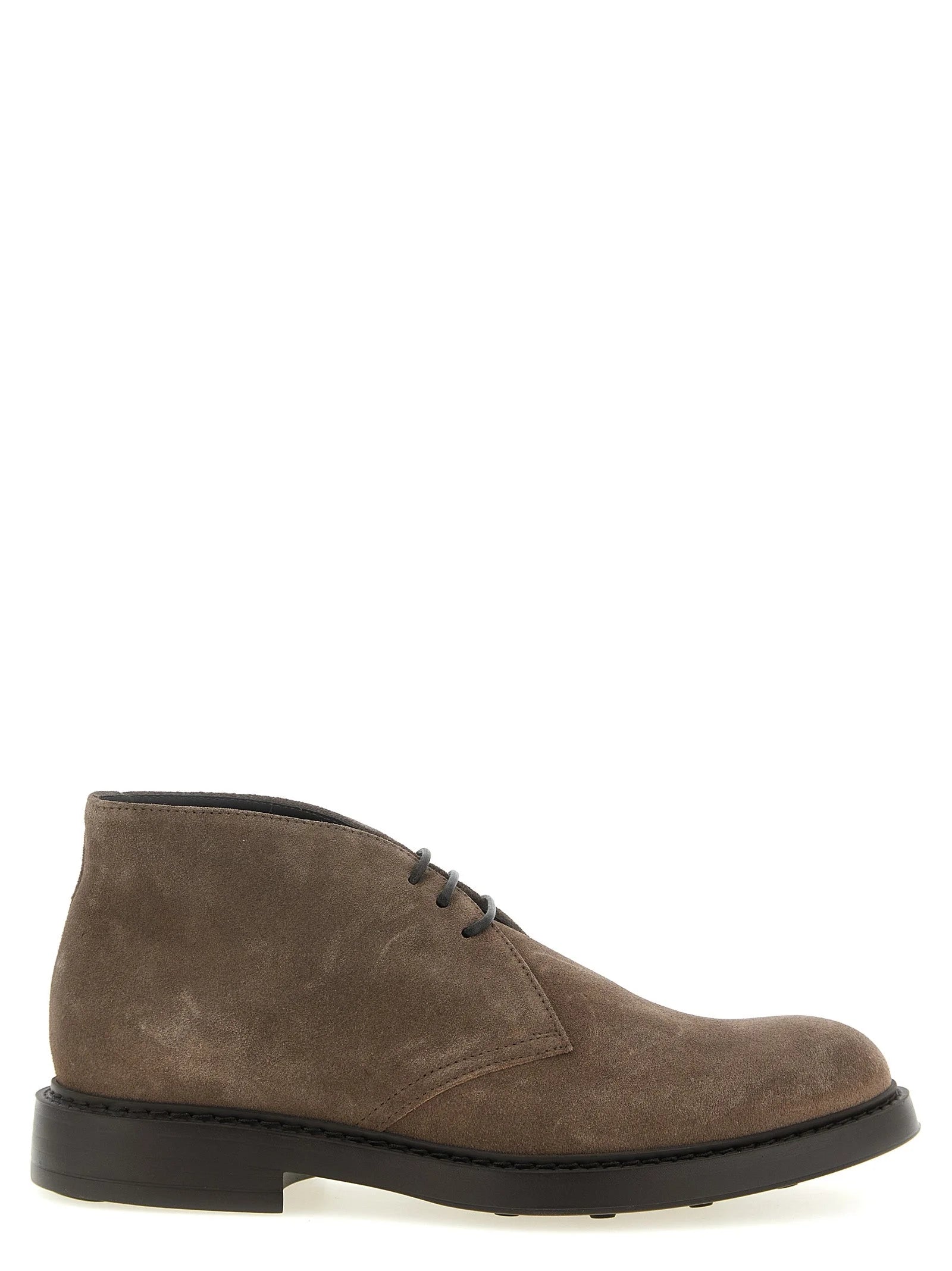 Doucal’s Brown Lamb Leather Ankle Boots