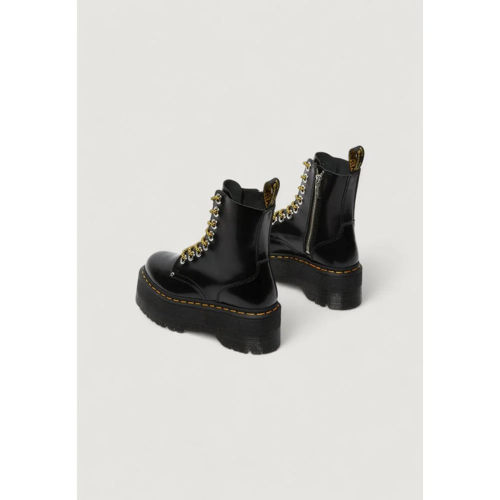 Dr. Martens Mustat Nahka Nauhasat Saappaat - Saappaat