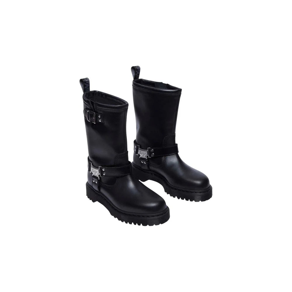 Dr. Martens Fekete Bőr Cipők - Csizmák