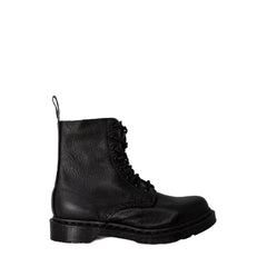Dr. Martens Černé Kožené Boty s Šňůrkami - Boty