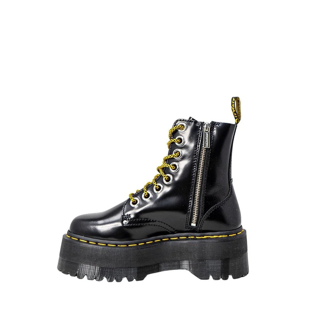 Dr. Martens Mustat Nahka Nauhasat Saappaat - Saappaat