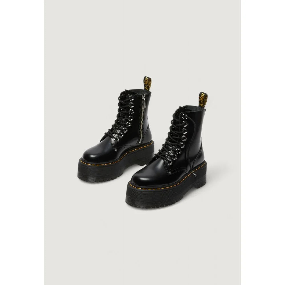 Dr. Martens Mustat Nahka Nauhasat Saappaat - Saappaat