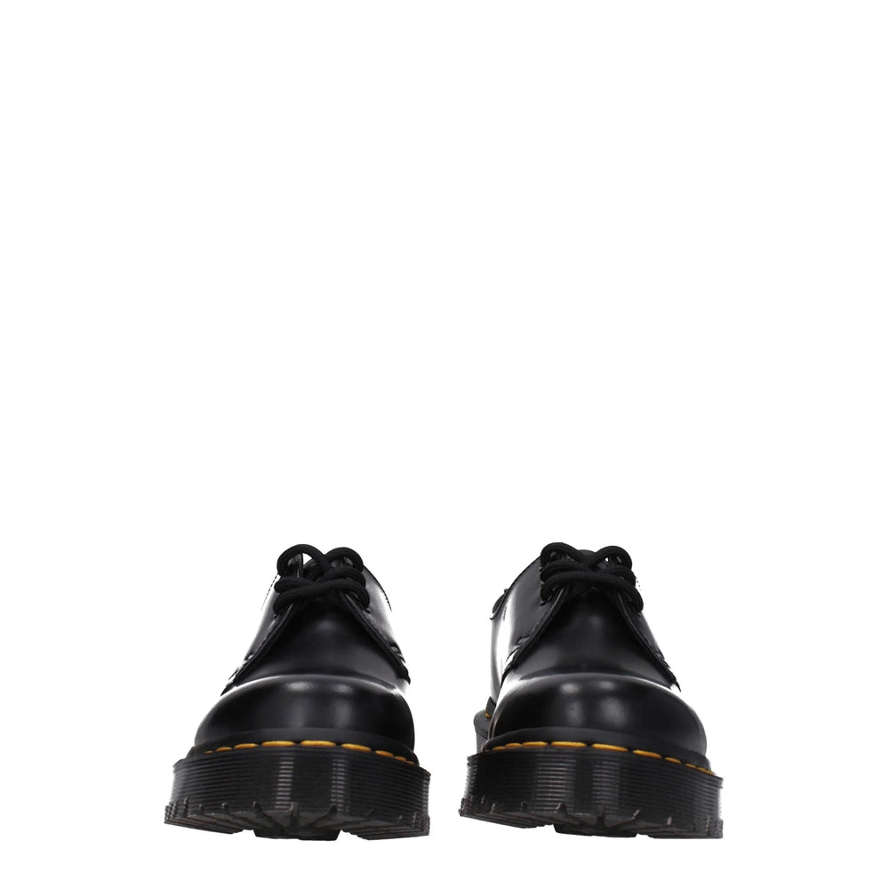 Dr. Martens Black Leather Oxfords And Derbies - EU36/US6