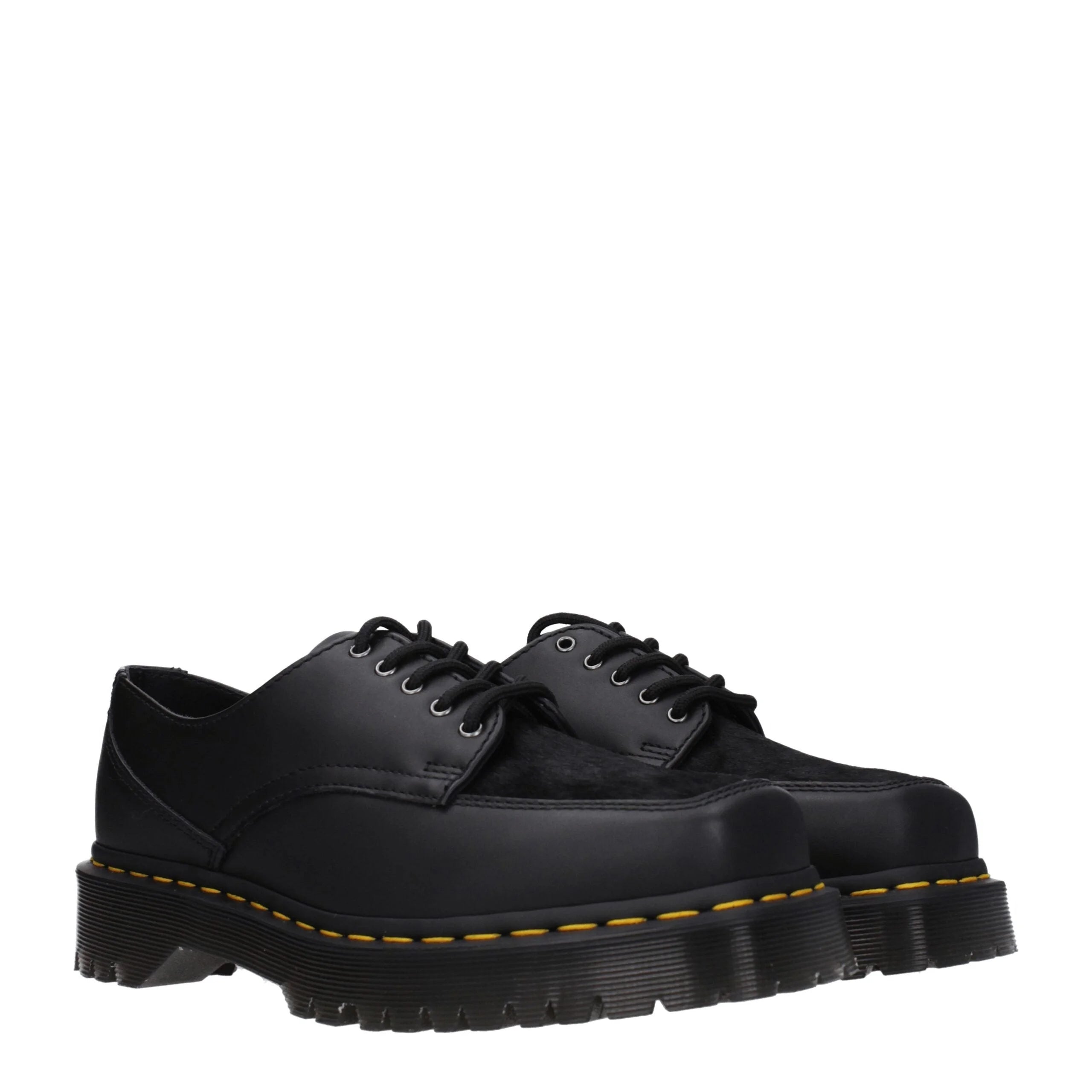 Dr. Martens Black Leather Oxfords And Derbies - EU43/US10 - Shoes
