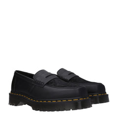 Dr. Martens Black Leather Slip-On Loafers - EU40/US7