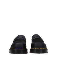 Dr. Martens Black Leather Slip-On Loafers - EU40/US7