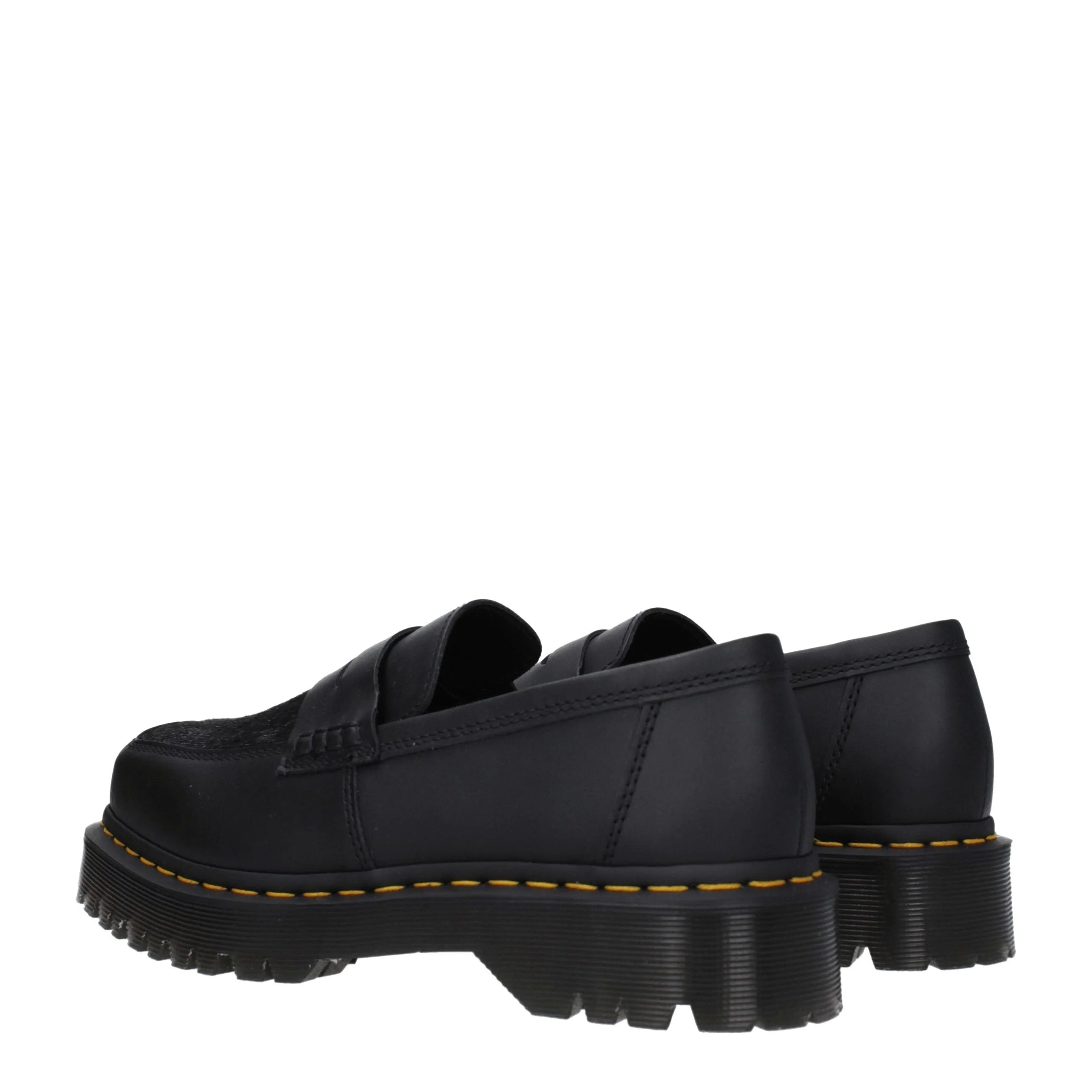 Dr. Martens Black Leather Slip-On Loafers - EU40/US7 - Flats