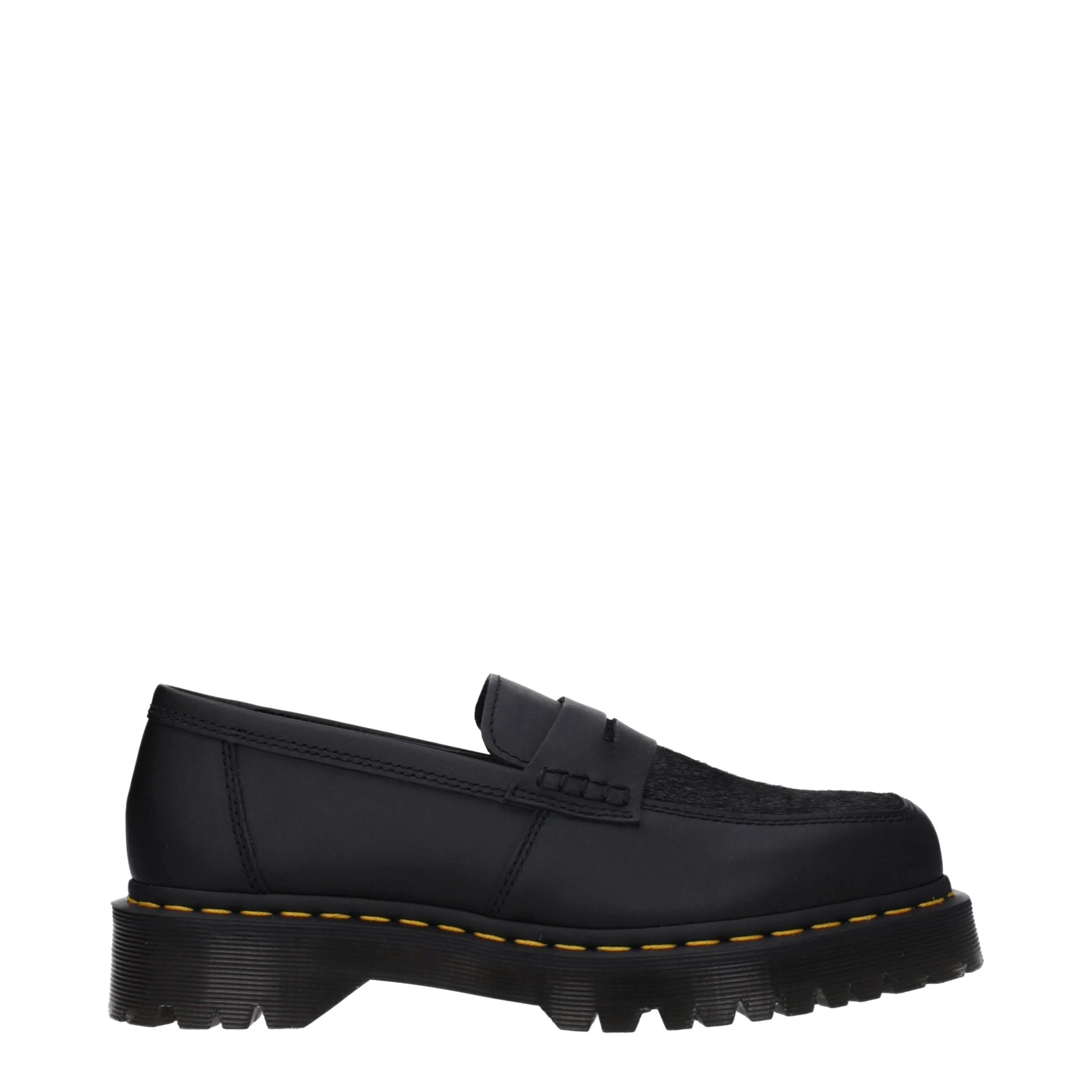 Dr. Martens Black Leather Slip-On Loafers - EU40/US7 - Flats