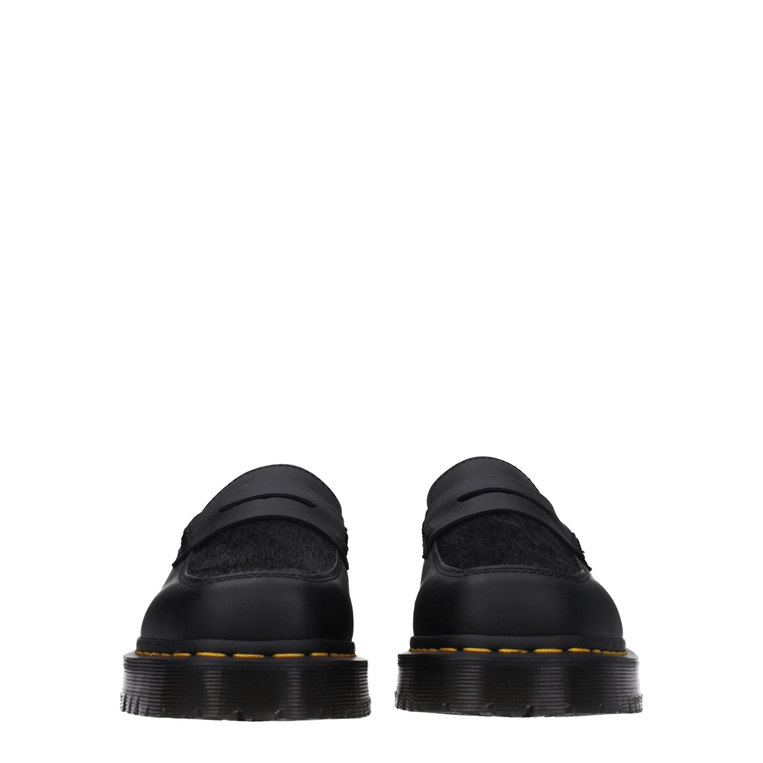 Dr. Martens Black Leather Slip-On Loafers - EU40/US7 - Flats