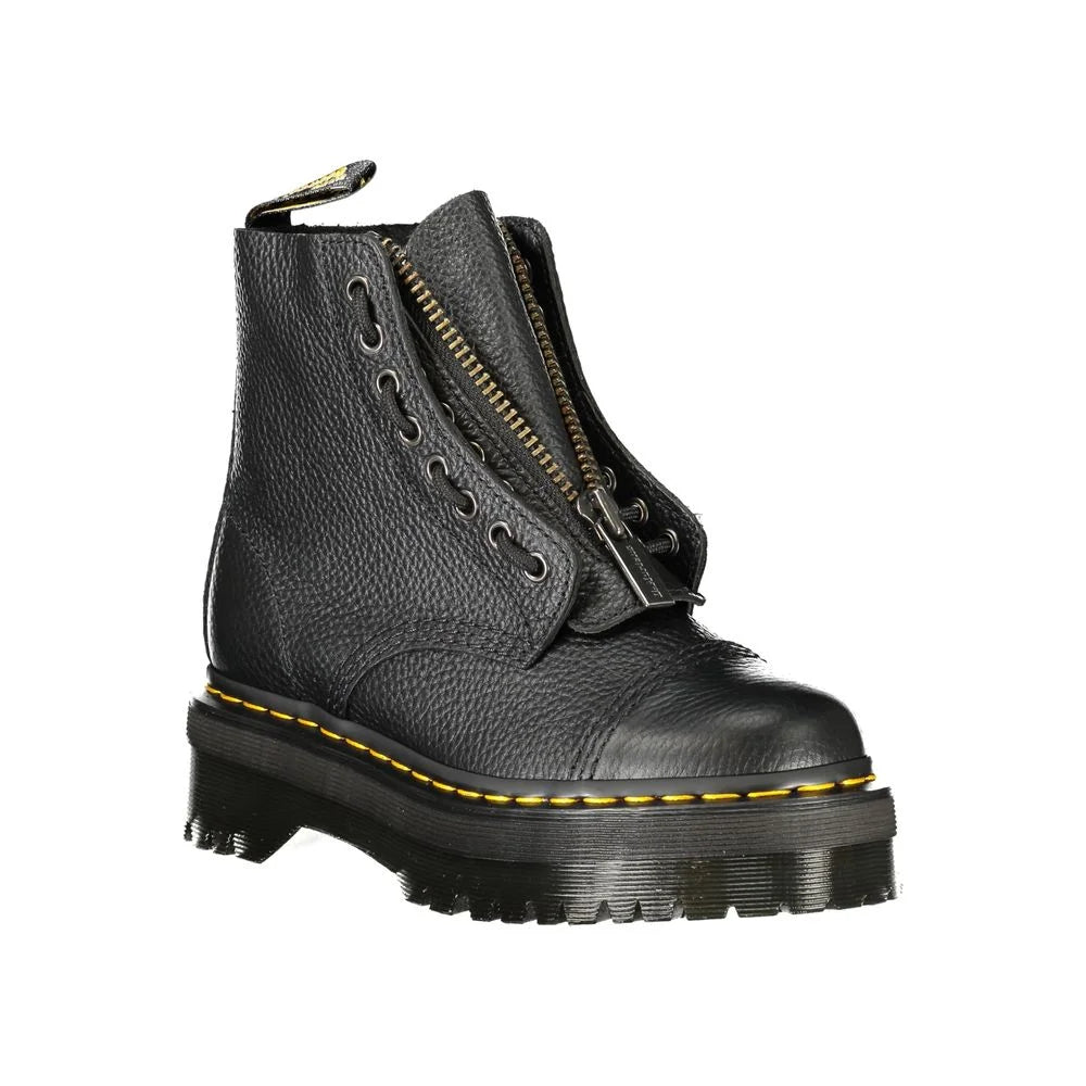 Dr. Martens Sorte Læder Unisex Ankelsko - Støvler