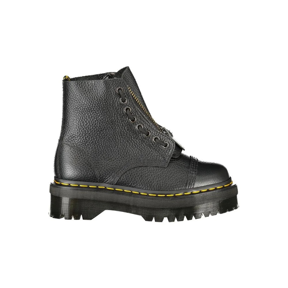 Dr. Martens Sorte Læder Unisex Ankelsko - Støvler