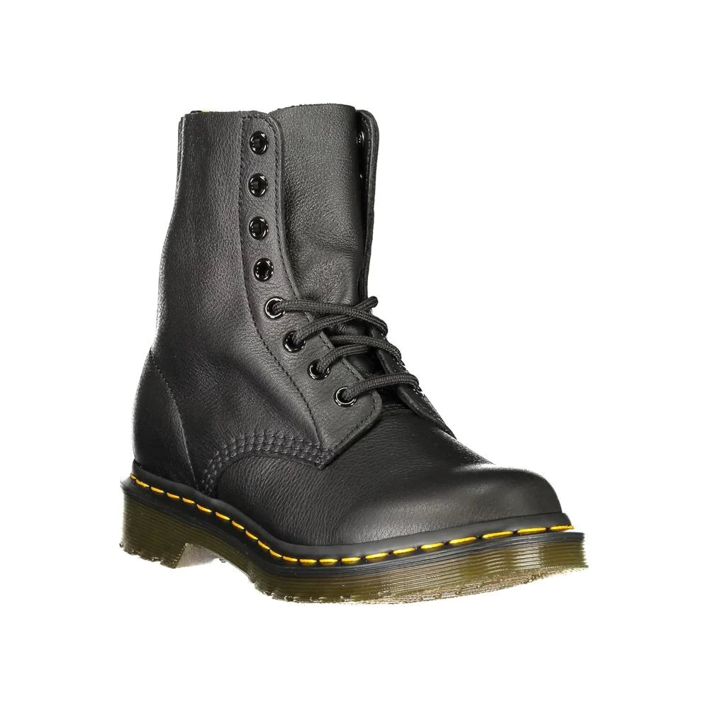 Dr. Martens Black Polyester Ankle - Boots