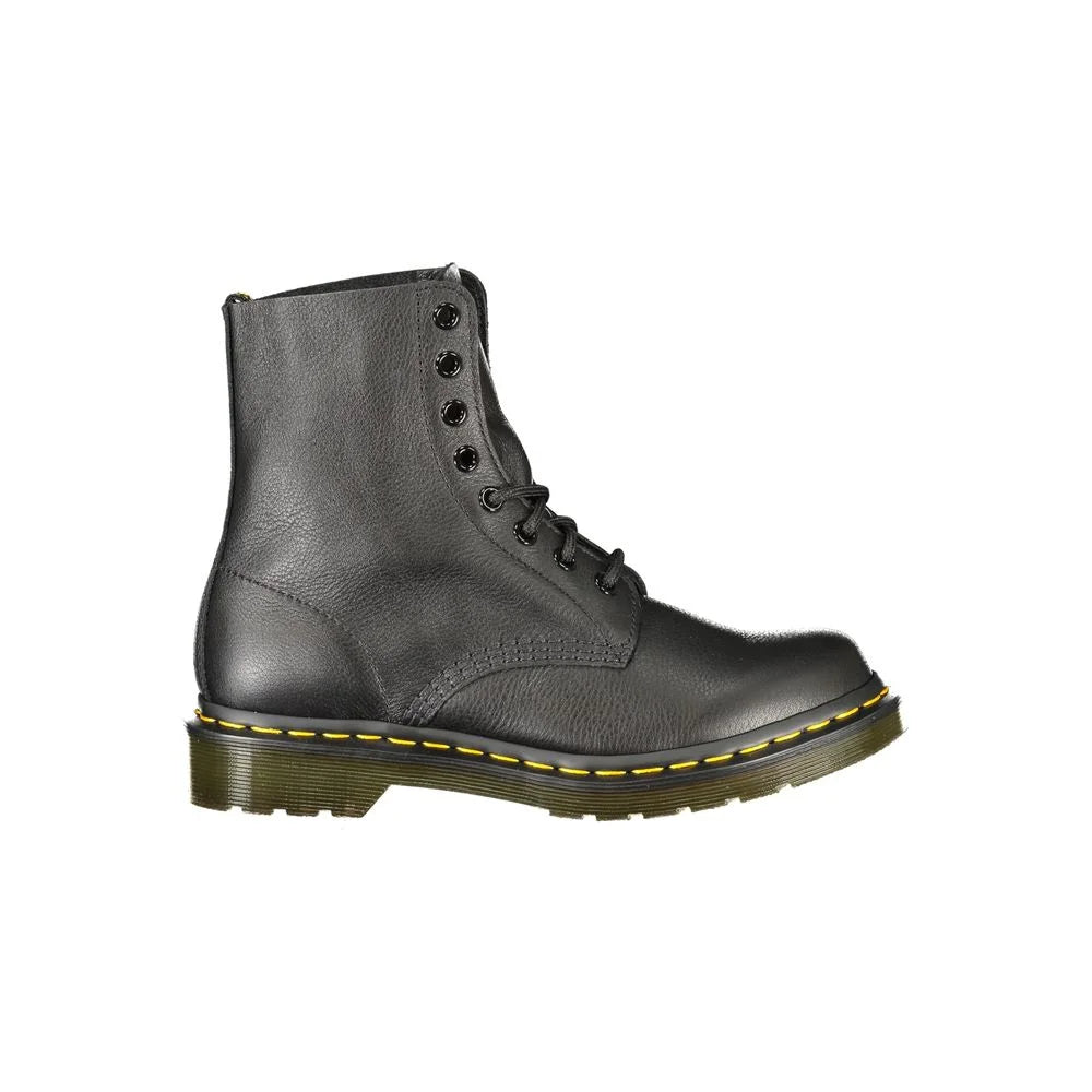 Dr. Martens Black Polyester Ankle - Boots