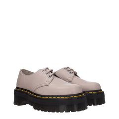Dr. Martens Gray Leather Oxfords And Derbies - EU36/US6