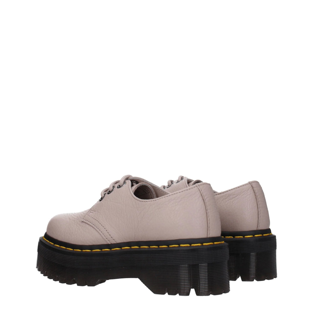 Dr. Martens Gray Leather Oxfords And Derbies - EU36/US6 - Flats