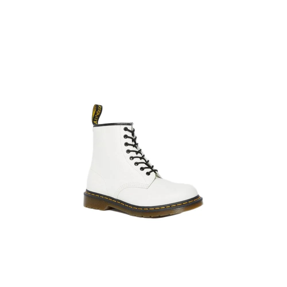 Dr. Martens White Leather Boot - Boots