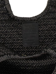 Dragon Diffusion Black Cowhide Shoulder Bag