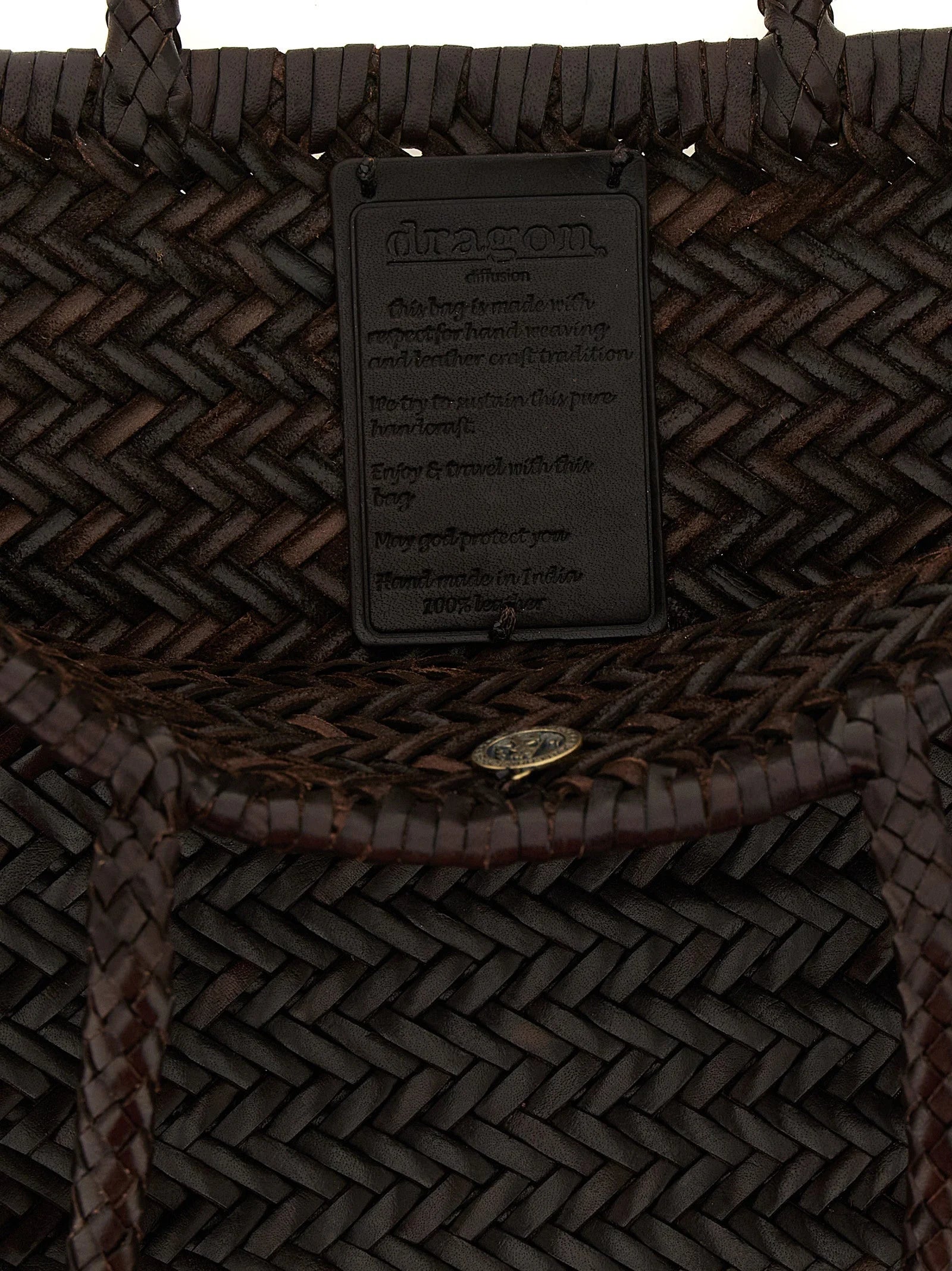 Dragon Diffusion Brown Calfskin Shoulder Bag