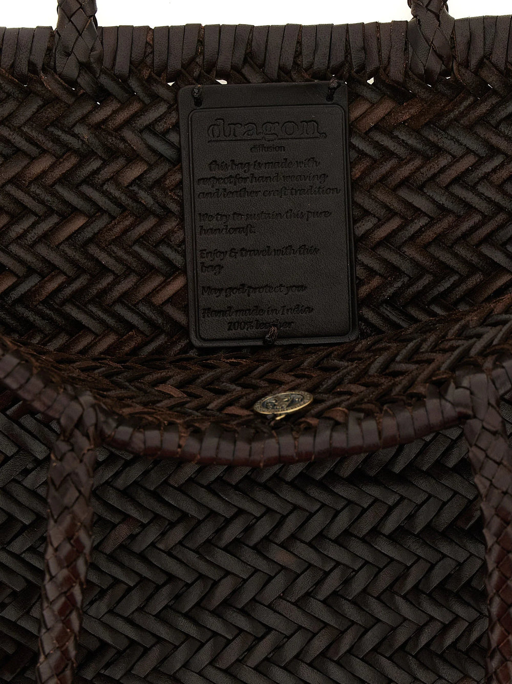 Dragon Diffusion Brown Calfskin Shoulder Bag