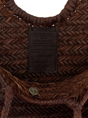 Dragon Diffusion Brown Cowhide Shoulder Bag