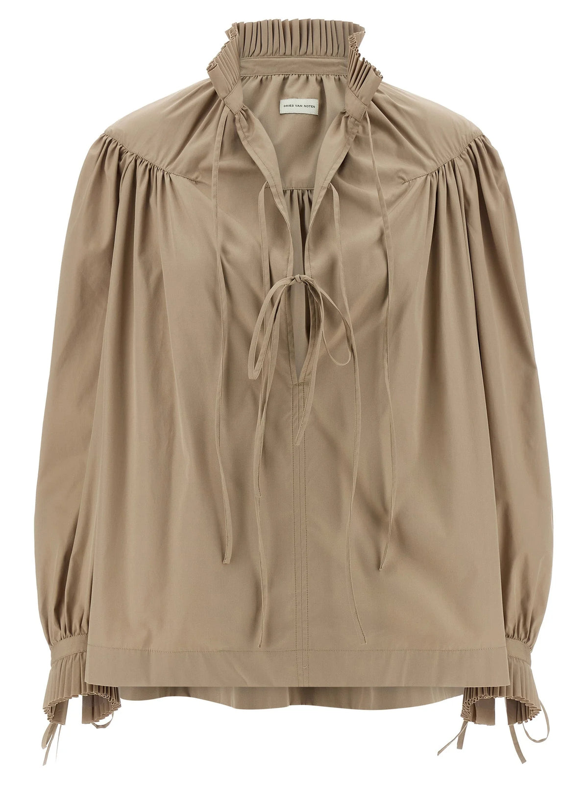 Dries Van Noten Beige Cotton Blouse - XS