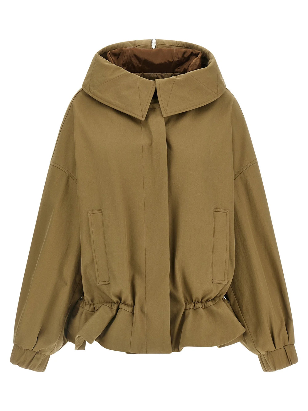 Dries Van Noten Beige Cotton Shell Jacket