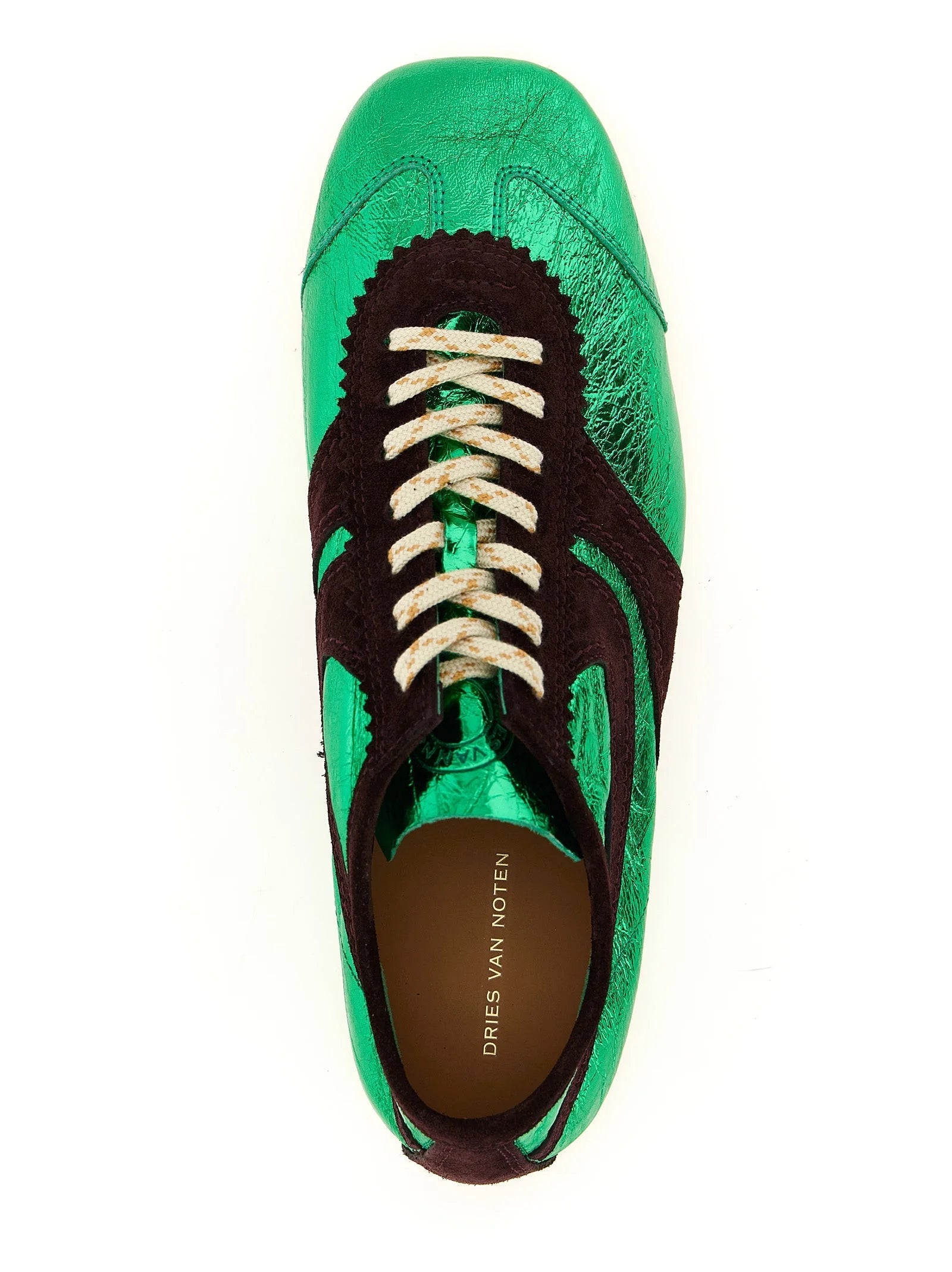 Dries Van Noten Bicolor Lamb Leather Sneakers - EU40/US10