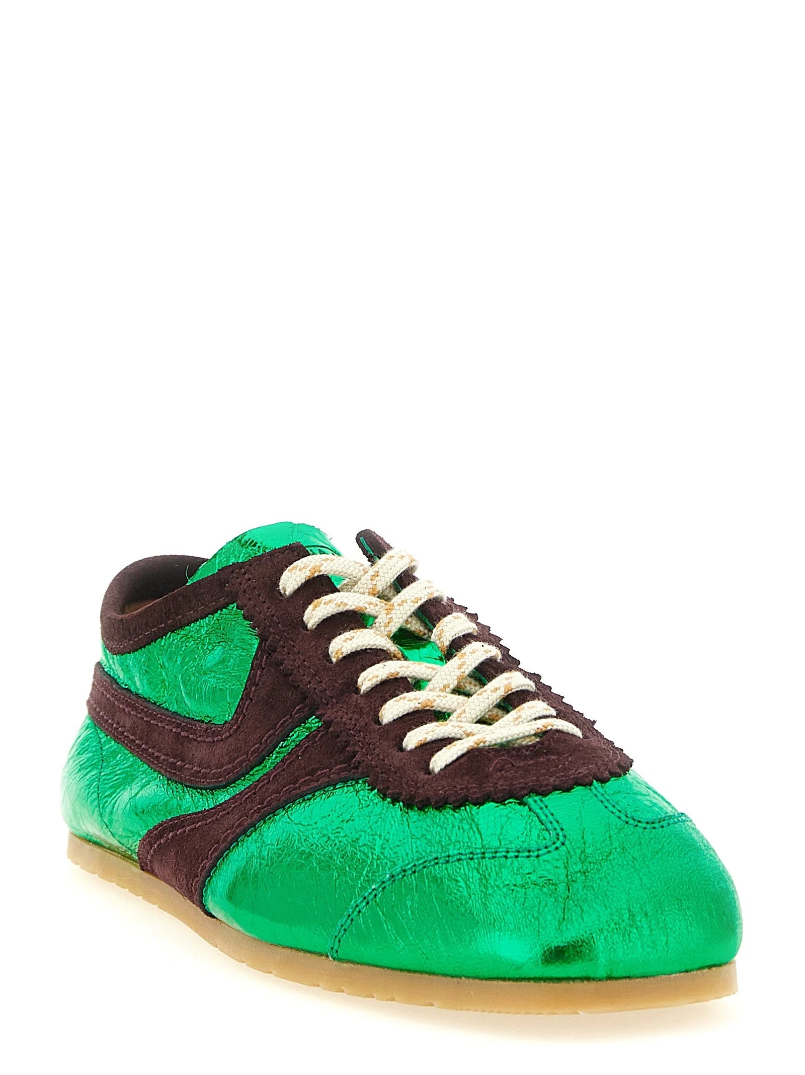 Dries Van Noten Bicolor Lamb Leather Sneakers - EU40/US10