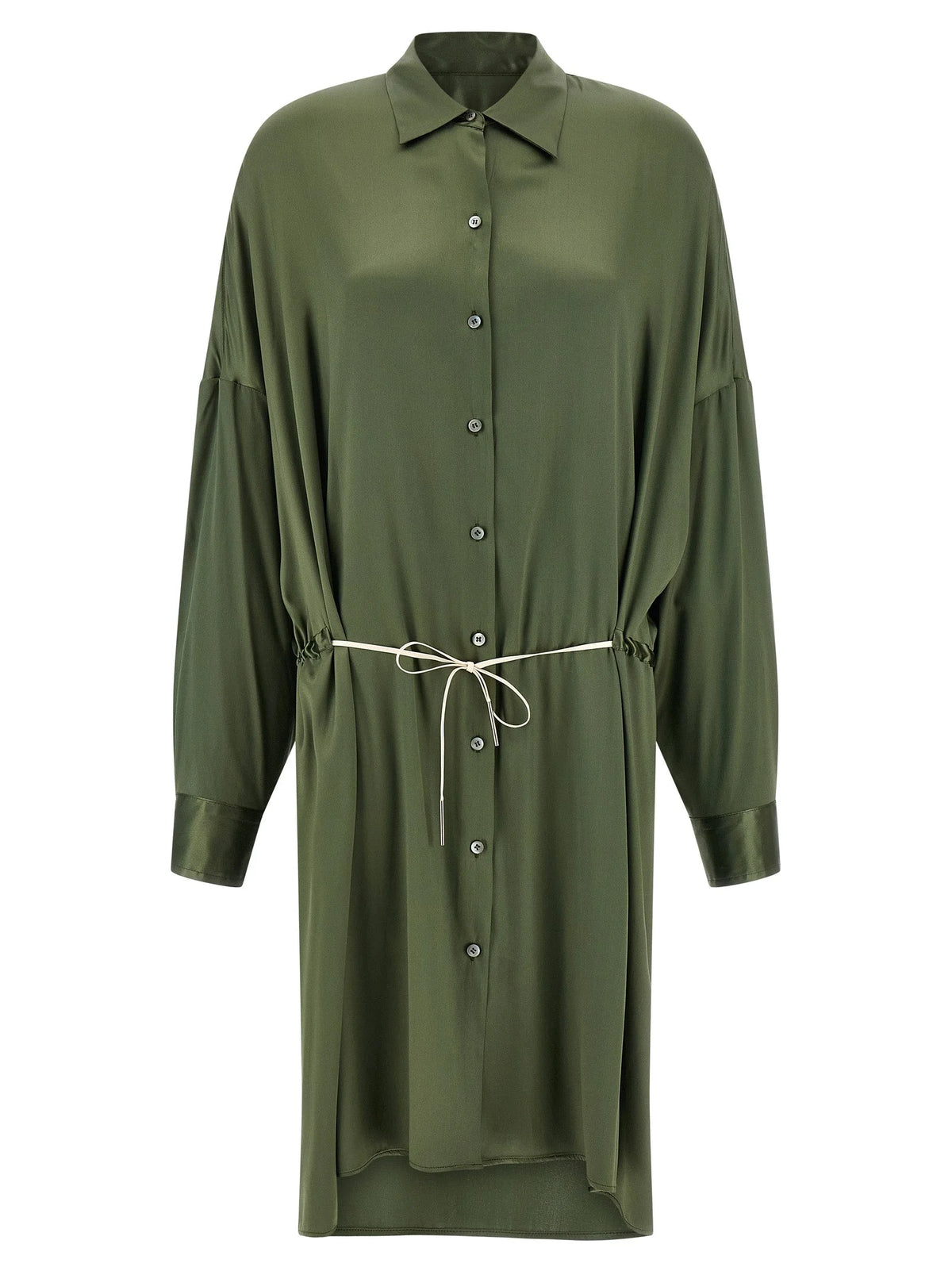 Dries Van Noten Bicolor Silk Midi Dress