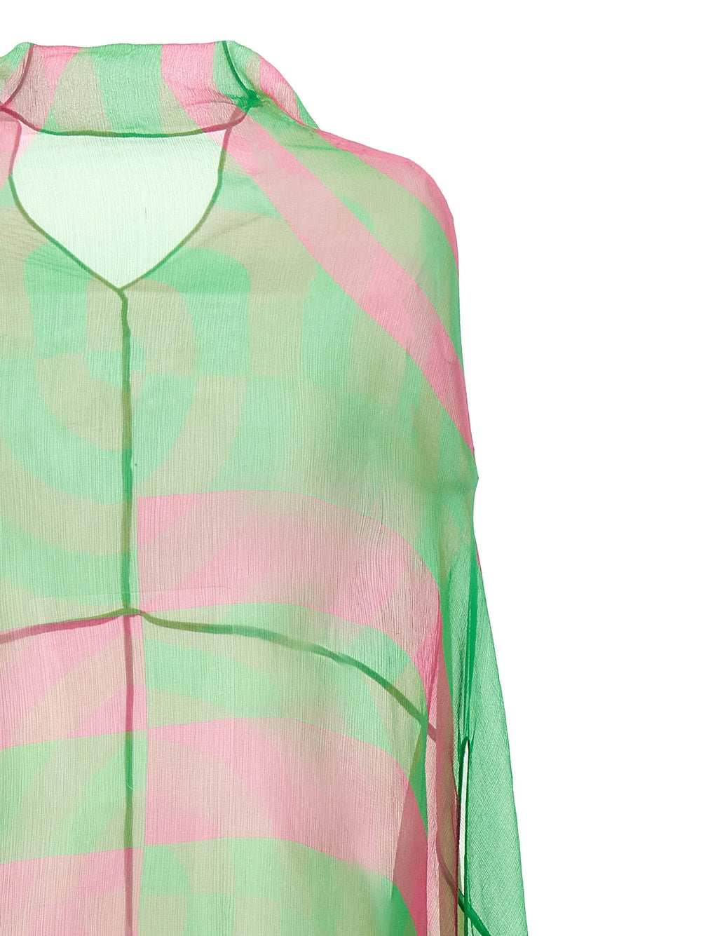 Dries Van Noten Bicolor Silk Midi Dress - S