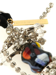 Dries Van Noten Black Glass Necklace - One Size