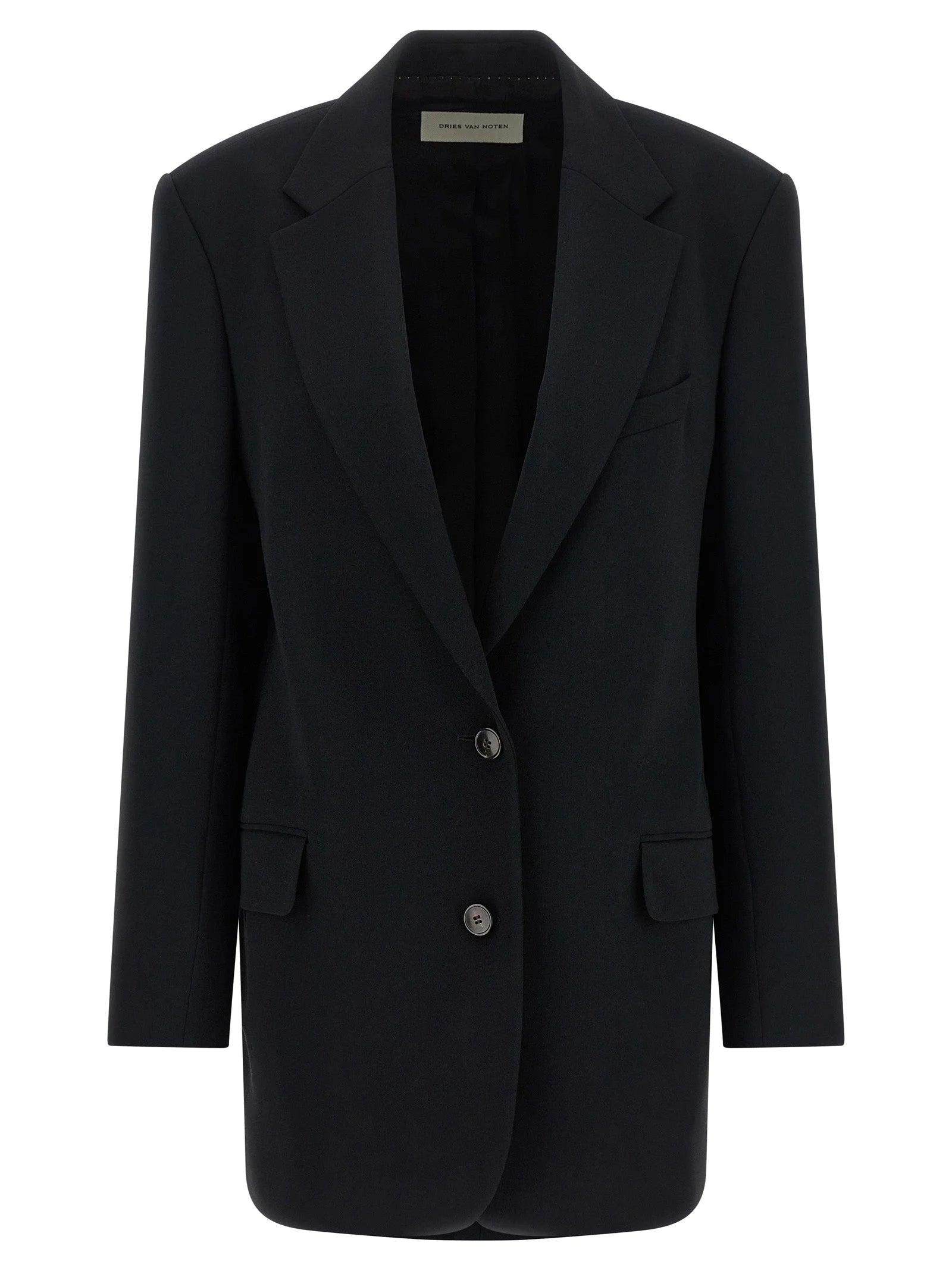 Dries Van Noten Black Polyester Blazer