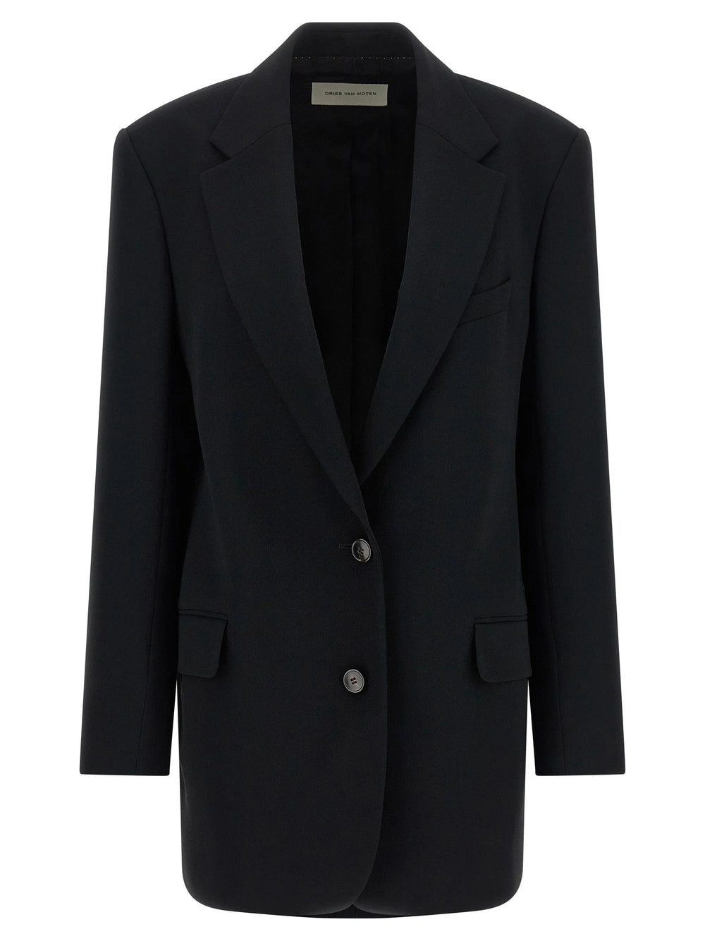 Dries Van Noten Black Polyester Blazer