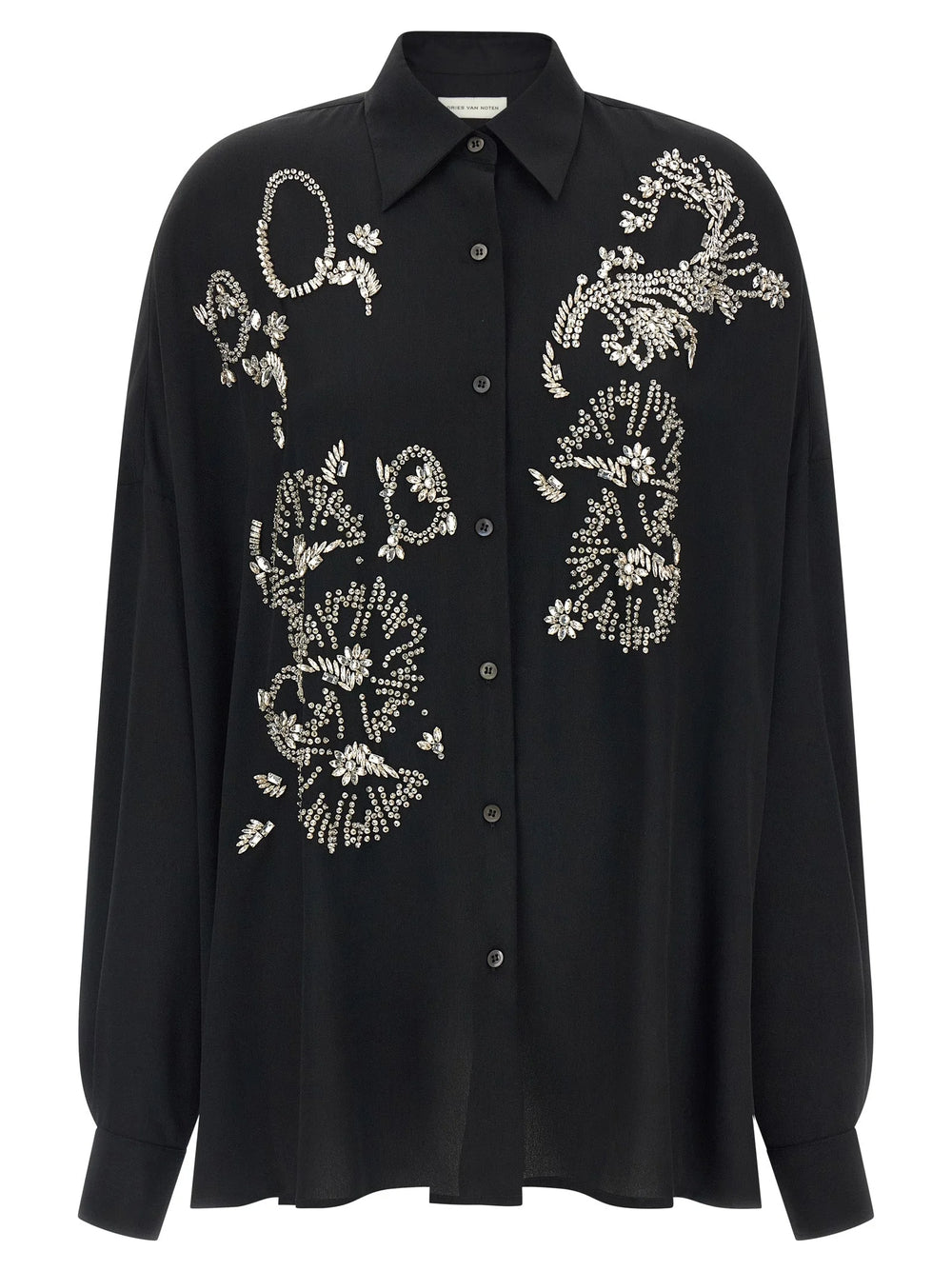 Dries Van Noten Black Polyester Blouse