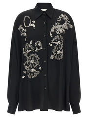Dries Van Noten Black Polyester Blouse