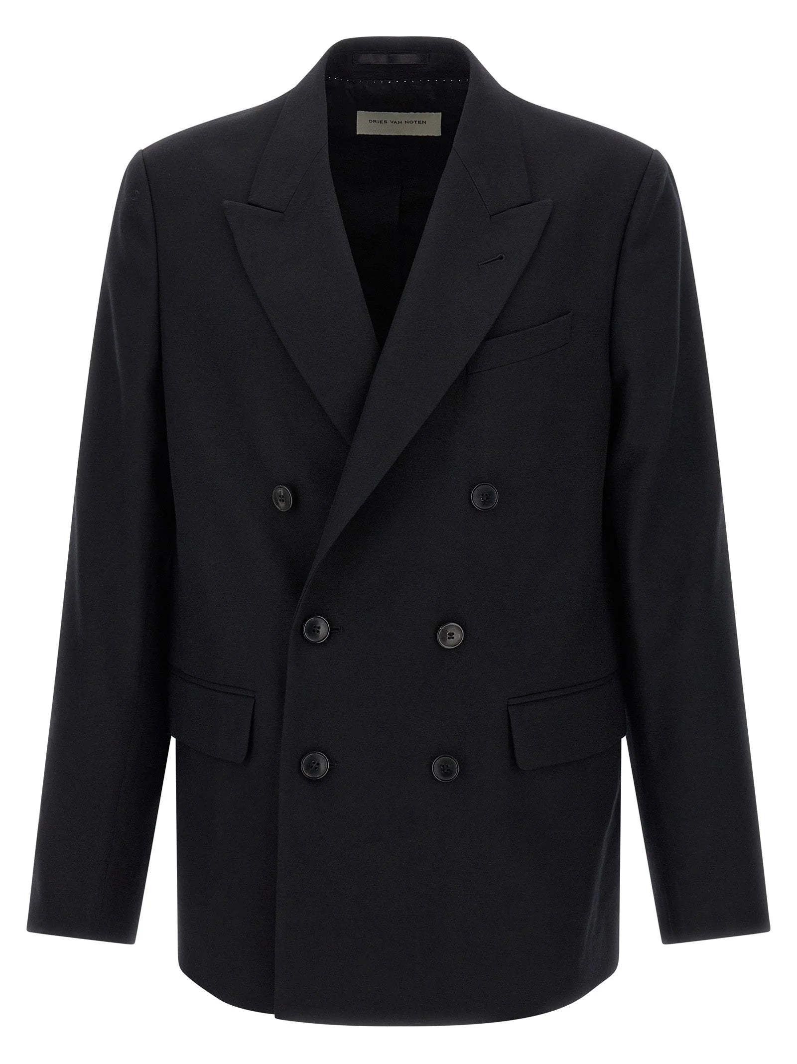 Dries Van Noten Black Wool Blazer - IT50 | L