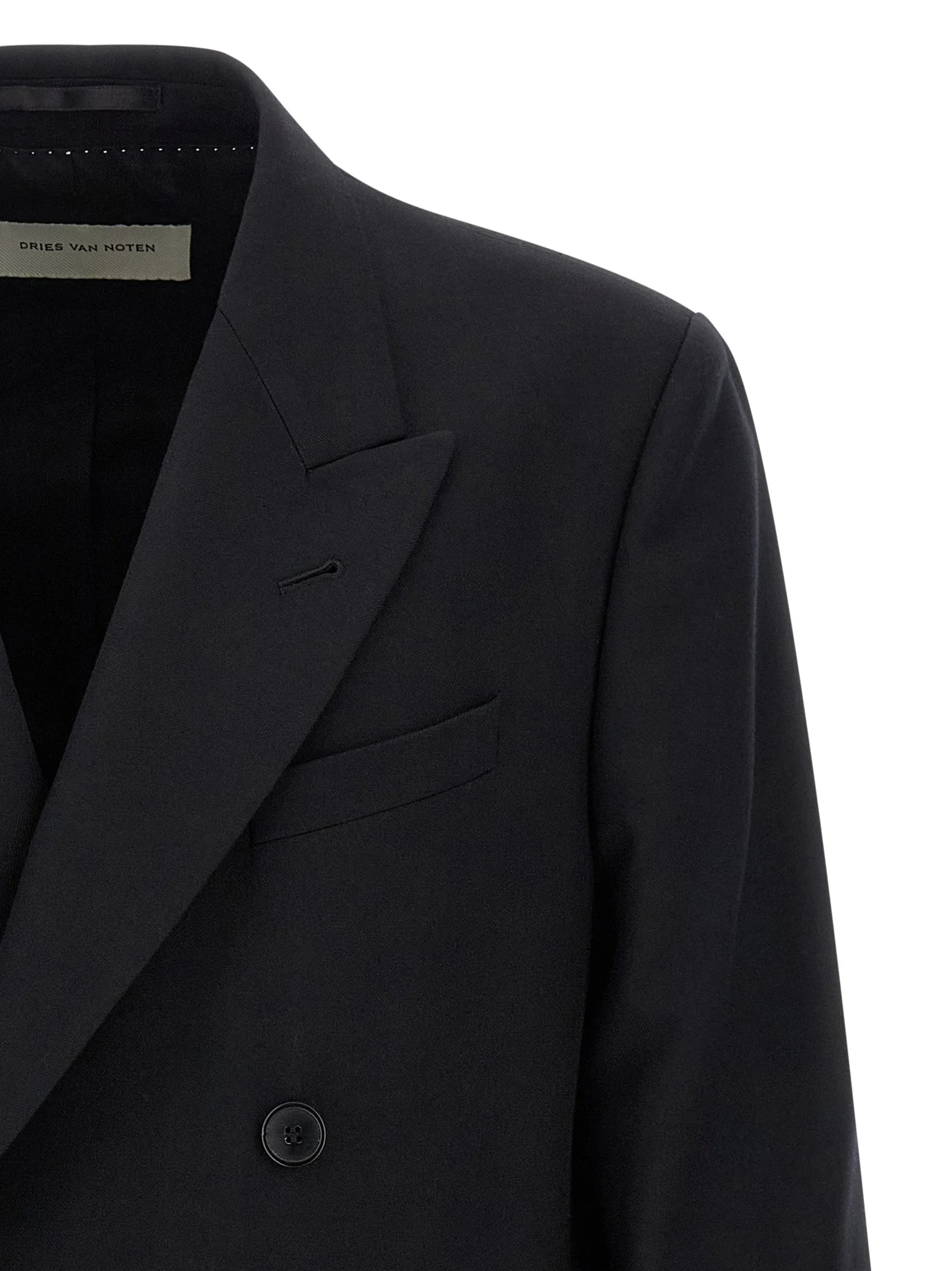 Dries Van Noten Black Wool Blazer - IT50 | L