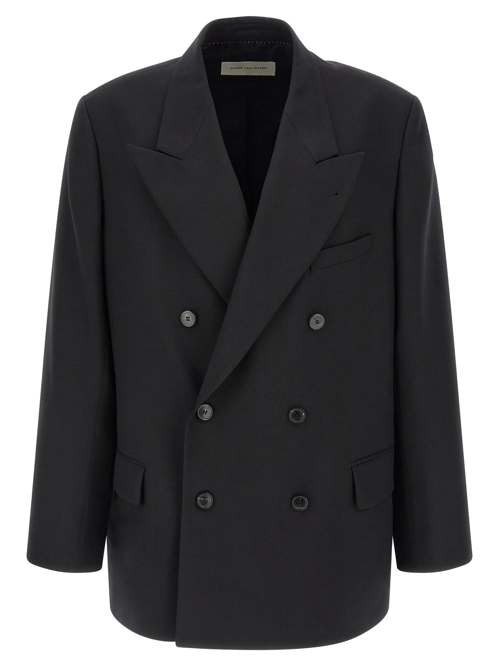 Dries Van Noten Black Wool Blazer - M