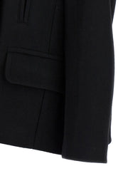 Dries Van Noten Black Wool Coat