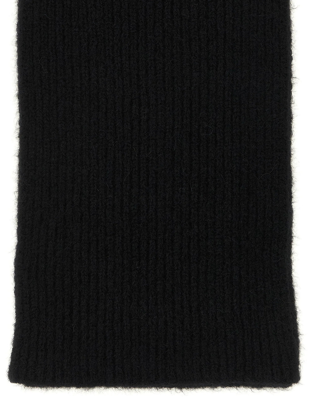 Dries Van Noten Black Wool Foulard
