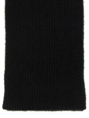 Dries Van Noten Black Wool Foulard