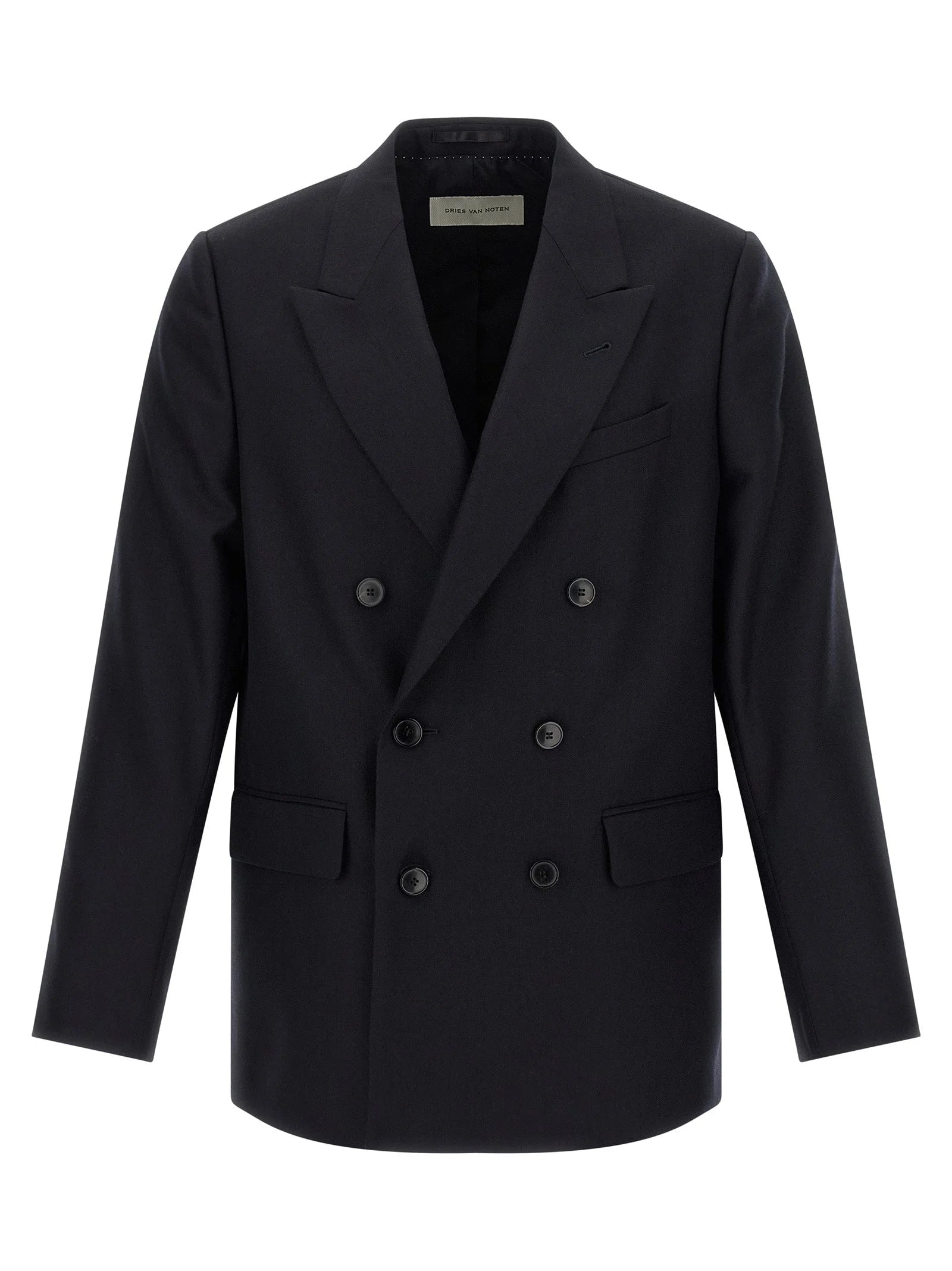 Dries Van Noten Blue Wool Blazer - 48 | M