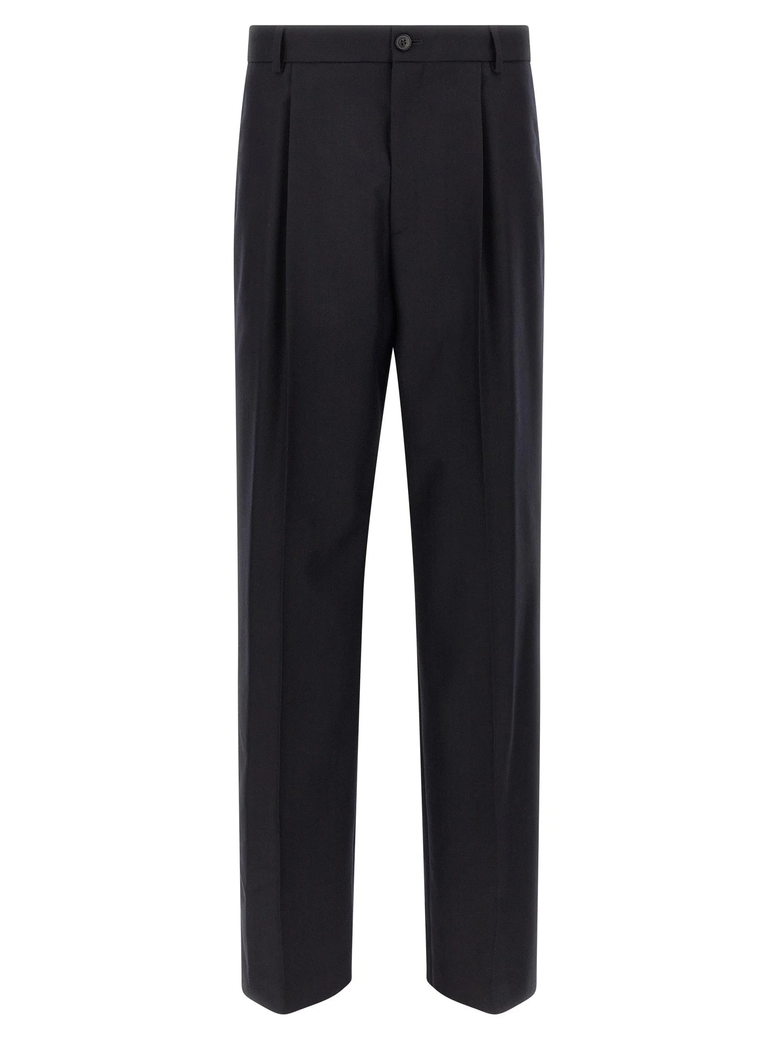 Dries Van Noten Blue Wool Dress Pants - IT50 | L