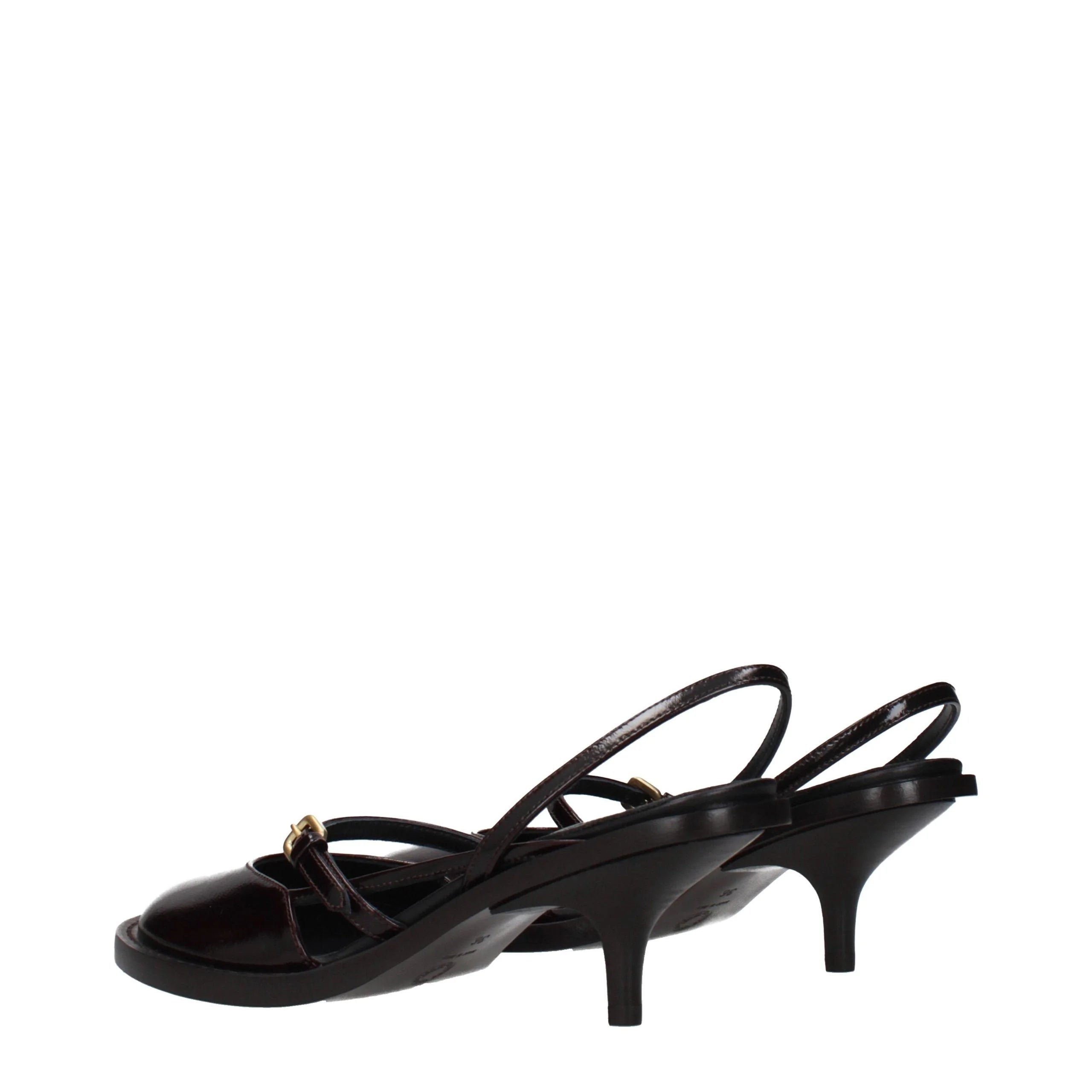 סנדלים חומים מעור של Dries Van Noten