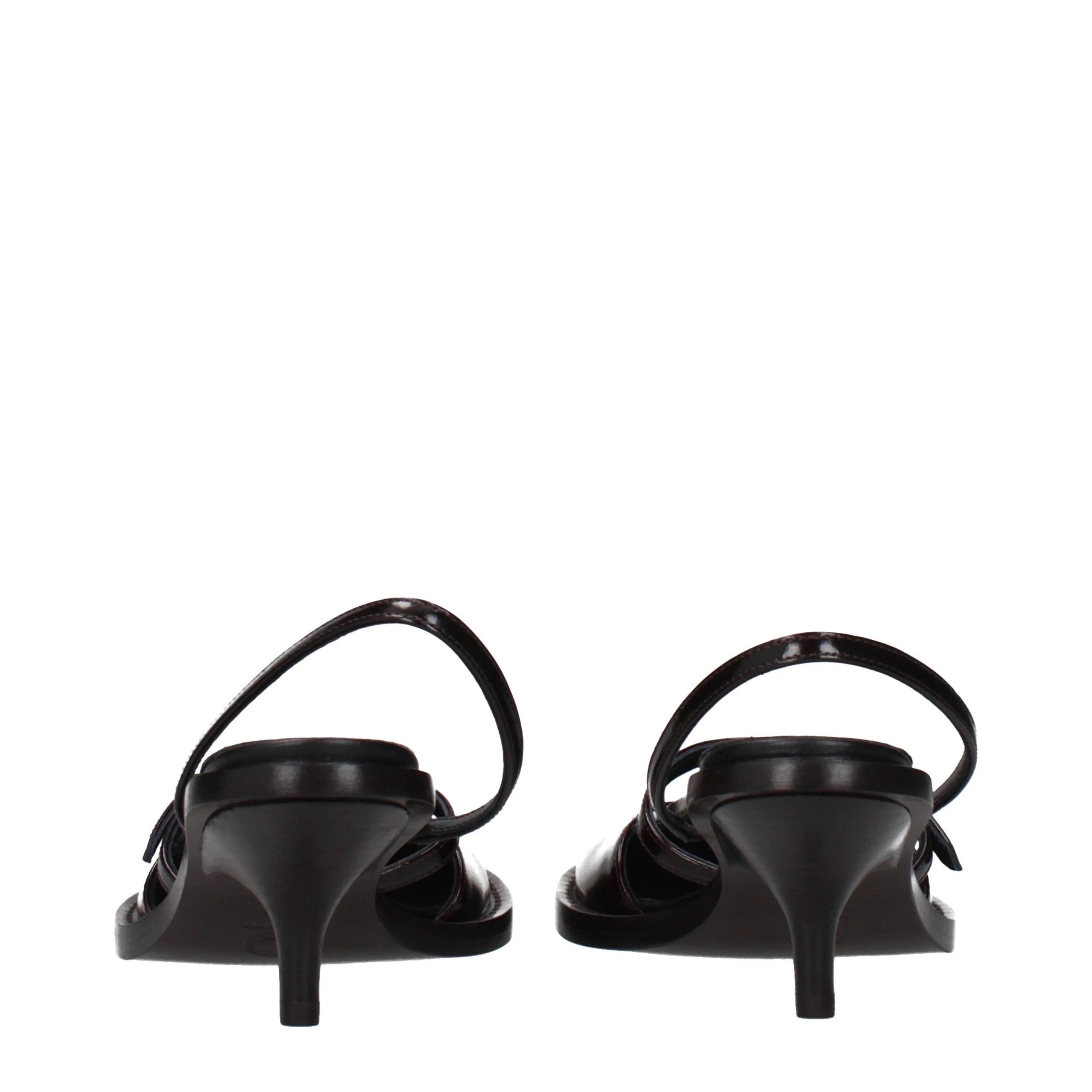 סנדלים חומים מעור של Dries Van Noten
