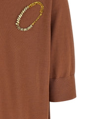Dries Van Noten Brown Merino Wool Cardigan