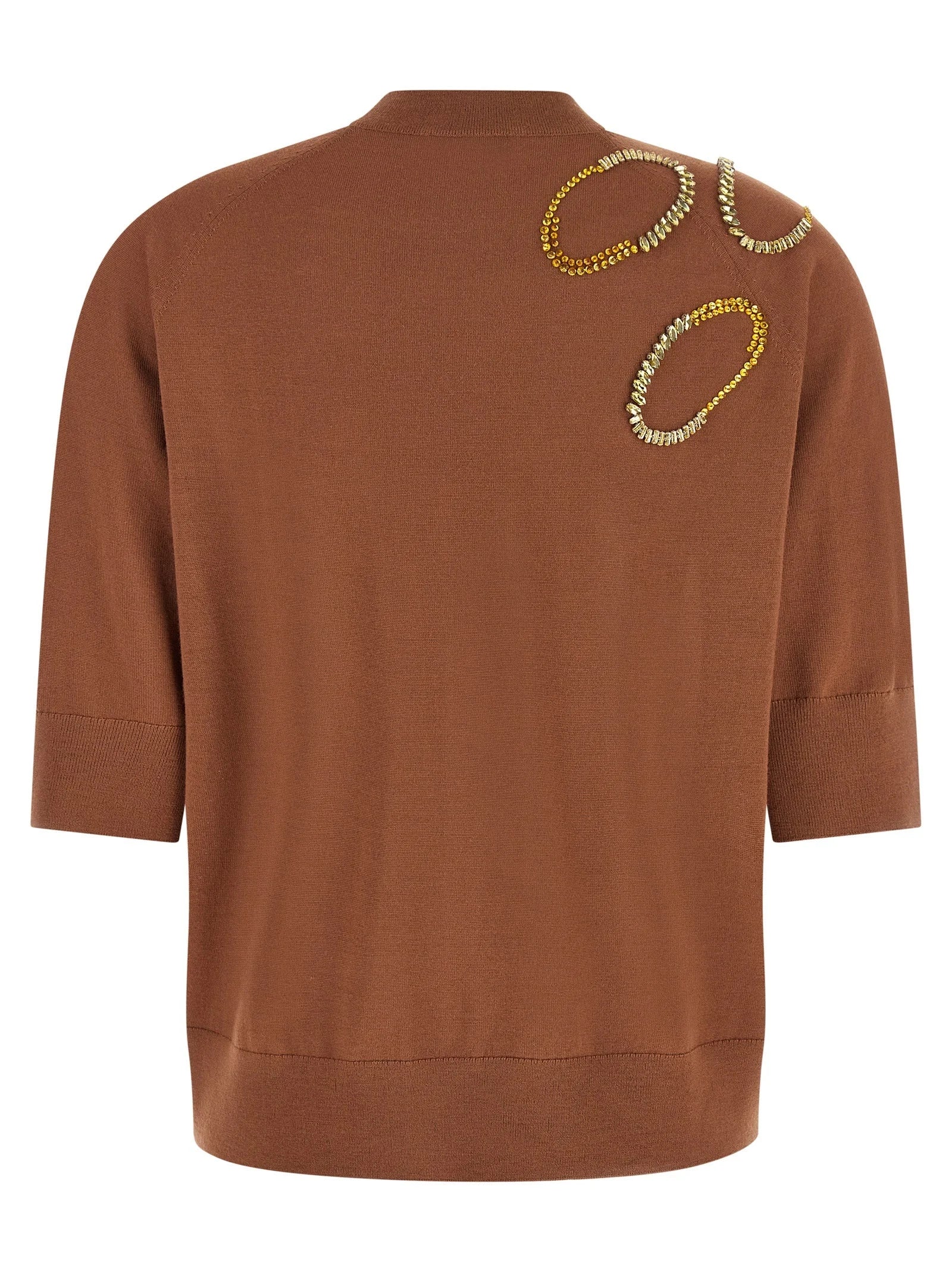 Dries Van Noten Brown Merino Wool Cardigan